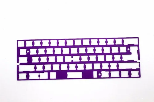 Vista 15 de YMDK Placa de aluminio anodizado universal de posicionamiento placa placa soporte ISO ANSI para GH60 PCB 60% teclado DIY