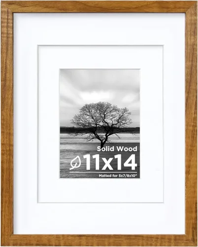 Vista 47 de Egofine - Portarretratos de 4 x 6 pulgadas, de madera maciza con plexiglás, para fotos de 3.5 x 5 con paspartú o de 4 x 6 sin paspartú, para colocar