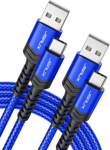 Vista 10 de JSAUX - Cable de carga para iPhone 18 y 17 Pro, 3.3 pies, paquete de 2 USB a USB C, color negro