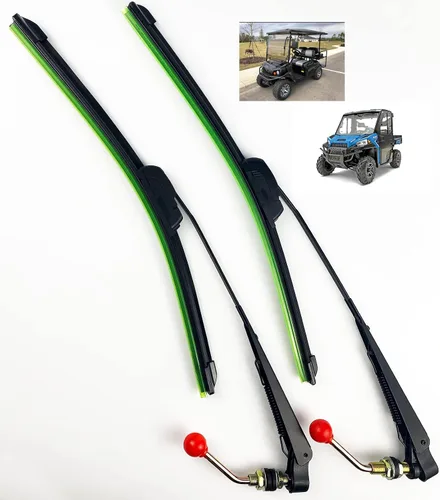 Vista 6 de Valchoose Kit de Limpiaparabrisas Universal Mejorado para UTV, Se Posiciona en Cualquier Ángulo Hoja de 15.7", Kit de Limpiaparabrisas para UTV