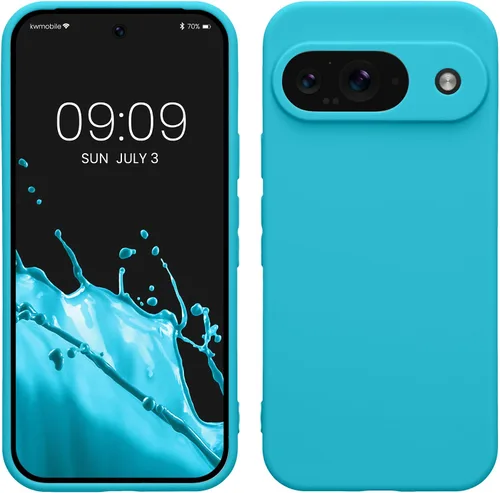Vista 79 de kwmobile Funda compatible con Google Pixel 9 - Funda protectora delgada de TPU para teléfono - Acabado mate suave - Piedra antigua
