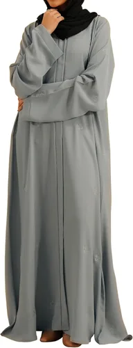 Vista 12 de Abaya elegante y moderna para mujer, ligera, fluida, suave y perfecta para cualquier ocasión