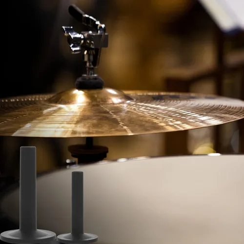 Vista 8 de Pequeñas fundas de platillo, 12 piezas, accesorios de repuesto para tambor de percusión, piezas negras