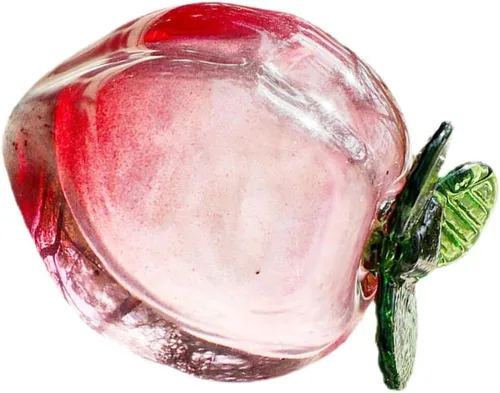 Vista 6 de Housoutil Estatua de cristal Estatua de fruta de cristal decorativa de fruta artificial adorno miniatura escritorio escritorio pisapapeles escultura