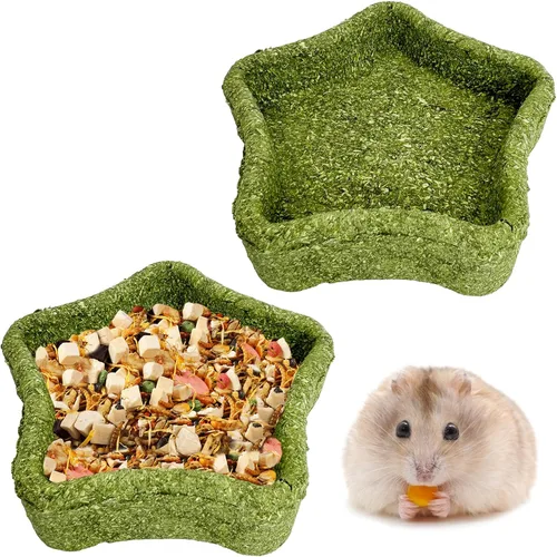 Vista 9 de Hamster Chew Toys for Teeth Guinea Pig Edible Food Bowl