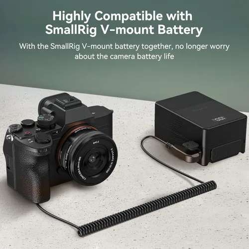 Vista 6 de SMALLRIG Repalcement - Batería USB-C y cargador de batería NP-FZ100 para Sony