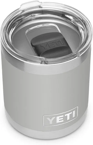 Vista 18 de Yeti Rambler Vaso corto de 10 onzas con aislamiento térmico al vacío, de acero inoxidable, con tapa MagSlider Rosa arenisca.