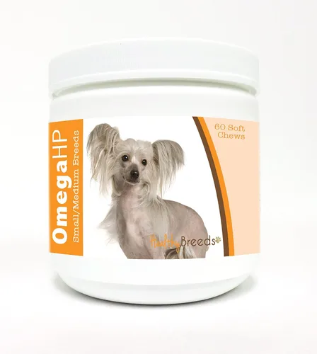 Vista 97 de Healthy Breeds Affenpinscher Omega HP - Masticables suaves para piel y pelaje, 60