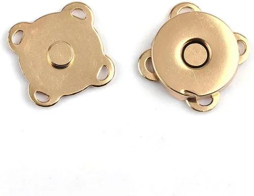 Vista 6 de WAFJMAF - 10 juegos de cierres magnéticos para bolsas, botones a presión, monedero ideal para cierre, bolso, ropa, costura, manualidades, no Negro