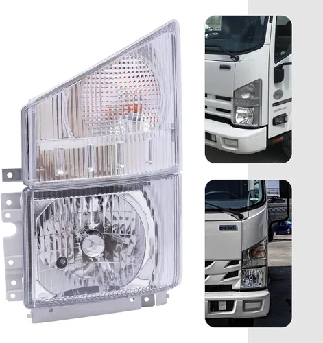 Vista 3 de Lámpara de luz delantera halógena para ISUZU NPR NPR-HD NQR NRR 2008-2020 Faros Esquina Lámparas Asambleas (lado del conductor)
