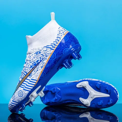 Vista 5 de HaloTeam Men's Soccer Shoes Firm Ground Soccer Cleats Adults Athletic OutdoorIndoor Professional Futsal Football Training Sneakers