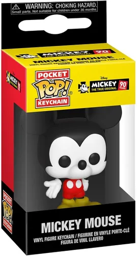 Vista 2 de Funko Llavero Pop: Mickey Mouse - Figura coleccionable de Mickey (New Pose), multicolor