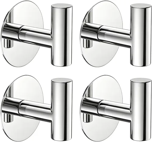Vista 20 de Ganchos de ventosa para ducha, ganchos de toalla de acero inoxidable para pared de baño, puerta de cristal, cocina, espejo, azulejos, ganchos