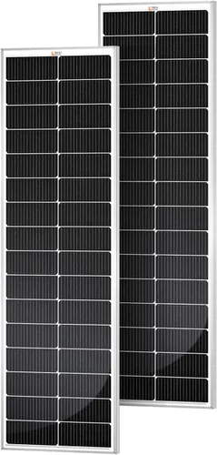 Vista 12 de RICH SOLAR Panel solar monocristalino de celda 9BB de 100 vatios, 12 voltios, batería de carga de módulo solar de alta eficiencia para caravana