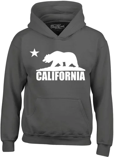 Vista 18 de shop4ever Sudaderas con capucha de oso blanco de California Republic of CA