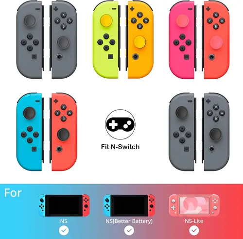 Vista 3 de Ferkurn Joystick - Tapa de repuesto para el pulgar compatible con Switch Joy-con Switch OLED Switch Lite Joycon Grip Button Stick Cover Controller