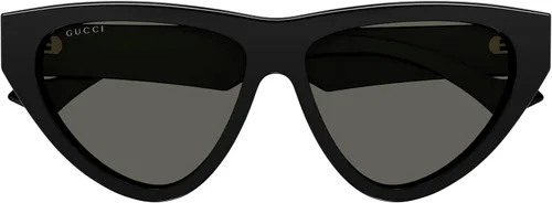 Vista 5 de Gucci GG1333S - Gafas de sol para mujer con forma de ojo de gato + paquete con kit de gafas de lujo eSHADES, Negro