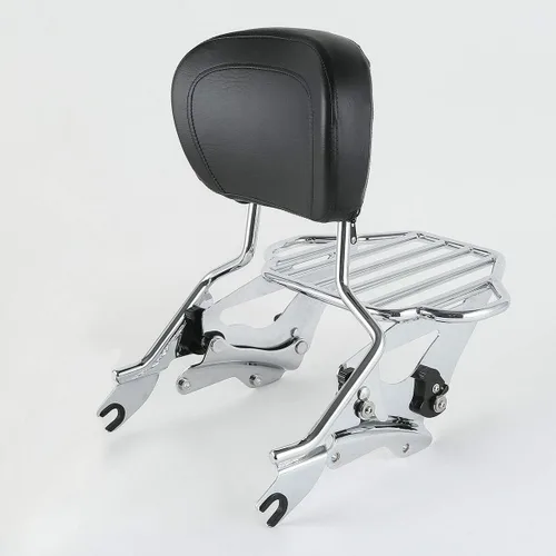 Vista 20 de TCMT Respaldo Desmontable para Pasajero Sissy Bar con Kits de Hardware de Acoplamiento de 4 Puntos Compatible con Harley Touring 2009-2013