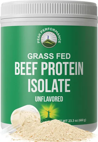 Vista 12 de Polvo de Proteína de Res Alimentada con Pasto - Aislado de Proteína de Res Libre de Lactosa de Gran Sabor. Suplemento Paleo para Construcción
