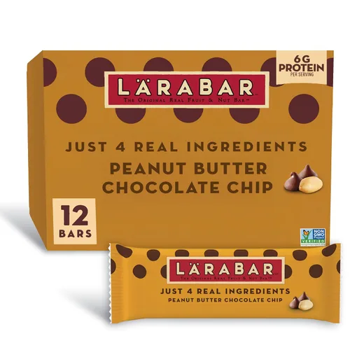 Vista 7 de Larabar - Mantequilla de maní con chispas de chocolate, barras de frutas y nueces sin gluten, 6