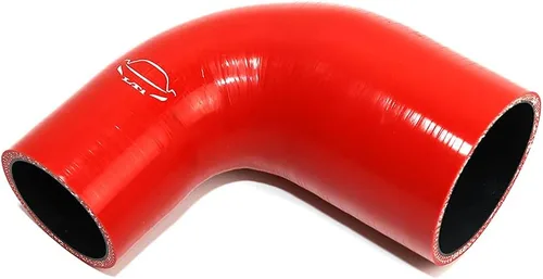 Vista 6 de Manguera de silicona reforzada de 4 capas de alto rendimiento de 2"-2.25" ID codo reductor acoplador de 90 grados para turbo/intercooler/tubería