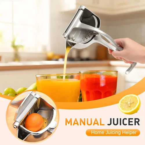Vista 2 de Prensa manual de aleación de aluminio para exprimir jugo de frutas cítricas, extractor de jugo de frutas frescas, exprimidor de limón, naranja
