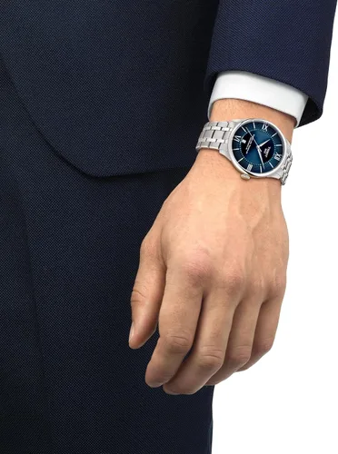 Vista 4 de Tissot Chemin Des Tourelles Powermatic 80 1.654 in, Azul, Moderno
