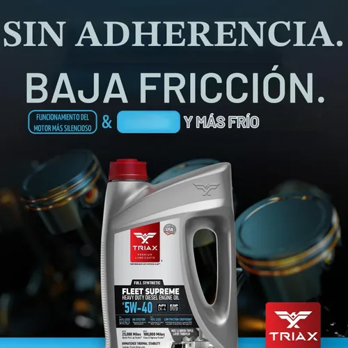Vista 8 de Triax Floet Supreme ESP 5W-40 Ultimate Full Sintético - Fricción modificada - API CK-4 Aceite de motor diésel de alta resistencia con Moly