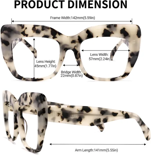 Vista 4 de Zeelool Charmaine ZOA01901 - Gafas gruesas con bloqueo de luz azul para mujer