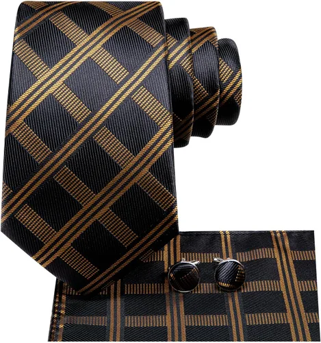 Vista 178 de Dubulle Corbata tejida de cachemira para hombre y gemelos de pañuelo para hombre, conjunto de gemelos para boda formal y negocios