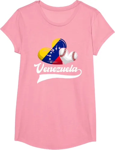 Vista 97 de Camiseta de béisbol venezolana con diseño de corazón y bandera de Venezuela, Negro