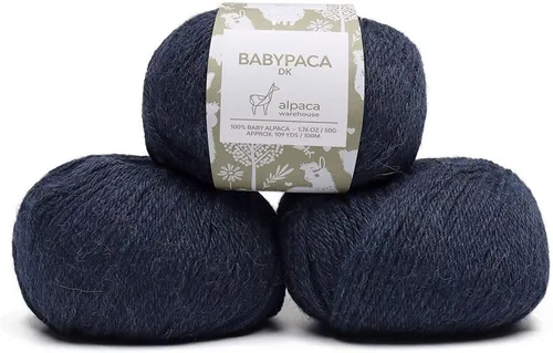 Vista 82 de Juego de 6 madejas de 100% lana de alpaca bebé (10.58 oz) de peso DK, fabricadas en Perú, celestial suave y perfecto para tejer y hacer ganchillo