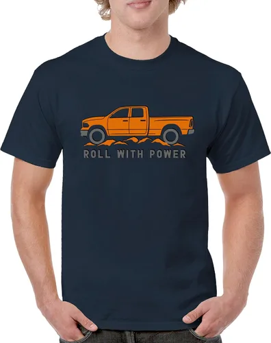 Vista 146 de Tee Hunt Camisetas gráficas y camisetas sin mangas para hombre Roll with Power Pickup Truck