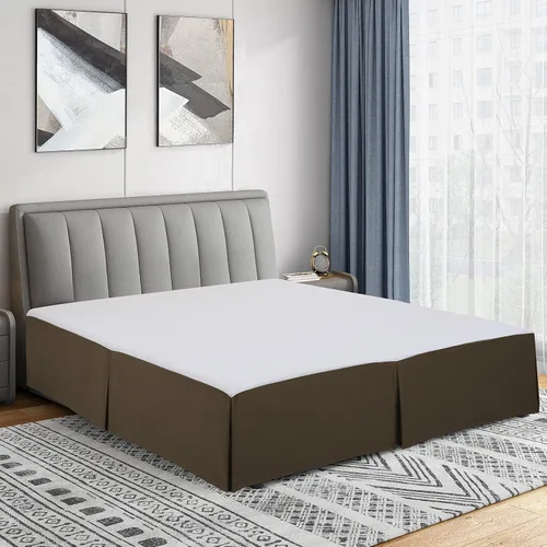 Vista 26 de Cathay Home Falda de cama plisada de microfibra de doble cepillado de fácil ajuste, ultra suave, resistente a la decoloración y a las arrugas