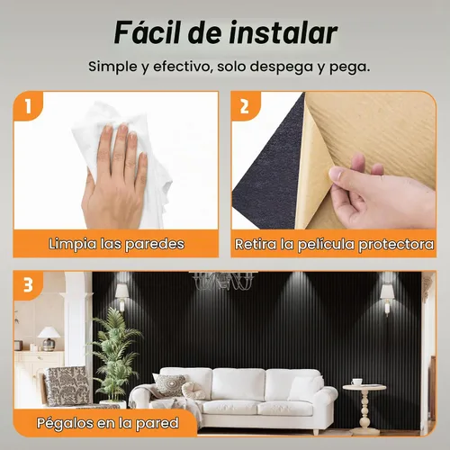 Vista 6 de [Usado] Paquete de 2 paneles de pared acústicos gruesos de doble capa, autoadhesivos, 47 x 23.6 x 0.72 pulgadas, paneles grandes insonorizados