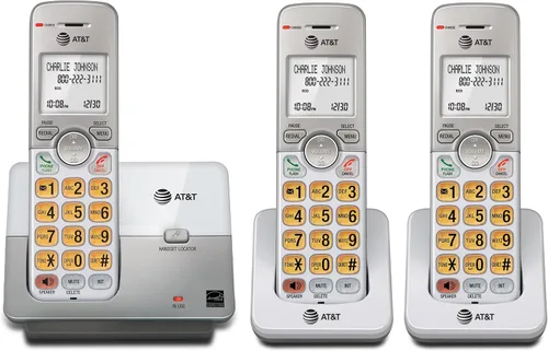 Vista 22 de AT&T - Teléfono inalámbrico expandible con sistema de respuesta y teclas XL retroiluminadas, 5 terminales Digital Answering System, Extra-Large
