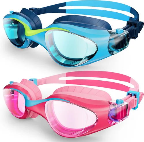 Vista 17 de Swim Goggles for Kids 6-14, Anti-Fog UV Protection Clear Swimming Goggles, Leakproof Pool Swim Goggles for Boys Girls