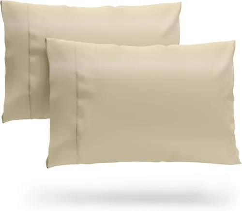 Vista 12 de Cosy House Collection Juego de fundas de almohada de bambú 100% rayón derivado Juego de fundas de almohada refrescantes, transpirables y sedosas