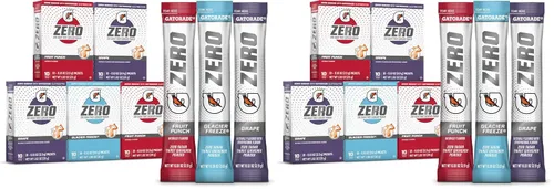 Vista 6 de Gatorade G Zero en polvo, ponche de frutas, paquetes de 0.10 onzas (paquete de 10)