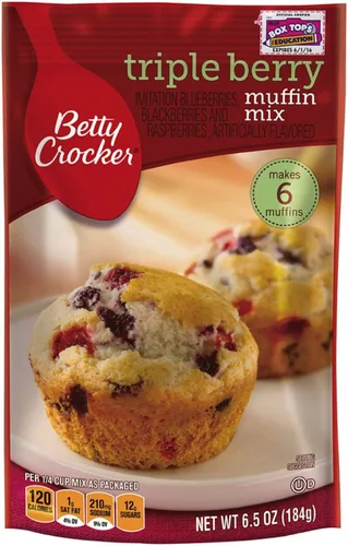 Vista 16 de Betty Crocker Mezcla de muffins de nuez de plátano, hecha con nueces, 6.4 oz.