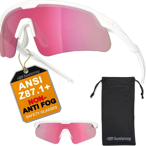 Vista 13 de HTS HUNTERSKY Gafas de Protección Ocular Antiniebla Deportivas de Seguridad para Mujeres y Hombres para Correr, Ciclismo, Conducción, Pickleball
