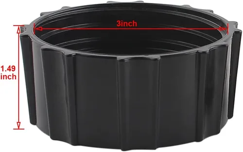 Vista 4 de Anbige Hoja de piezas de repuesto con anillo de collar de base de tarro, compatible con mezcladoras Black&Decker BL2010BP, BL2020S, BL2352P