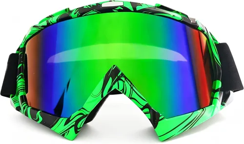 Vista 12 de Gafas para bicicleta de motocross, motocicleta, ATV, lentes para cuatro ruedas todoterreno, gafas de casco de carreras MX