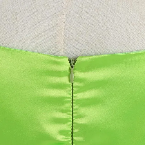 Vista 8 de Disfraz de hada de flores, conjunto de disfraz de princesa para niñas, Tinker Bell ropa para Halloween, disfraz de cosplay con ala, verde