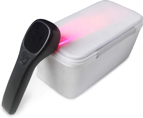 Vista 5 de YJT - Dispositivo de terapia de luz roja para alivio del dolor, alivio del dolor articular y muscular, luz infrarroja con 650 nm y 808 nm