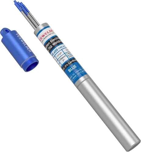 Vista 15 de YESWELDER Electrodo de tungsteno TIG Weld 1/8"x 7" 10-pk, no radiactivo comparable a E3 púrpura