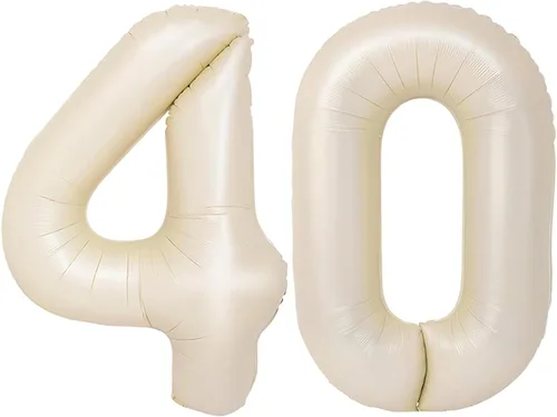 Vista 127 de Globos gigantes de números negros de 40 pulgadas, globos de aluminio de Mylar con helio para cumpleaños, globo número 0 para decoración de fiestas