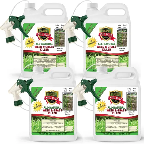 Vista 11 de Natural Armor Fórmula concentrada totalmente natural para eliminar malezas y hierbas. No contiene glifosato (1 caja de repuestos de 4 galones)