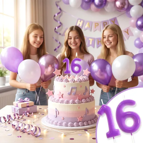Vista 88 de Velas de número 9 arcoíris con número 3D para decoración de fiesta de pastel de cumpleaños, suministros de celebración de aniversario de boda