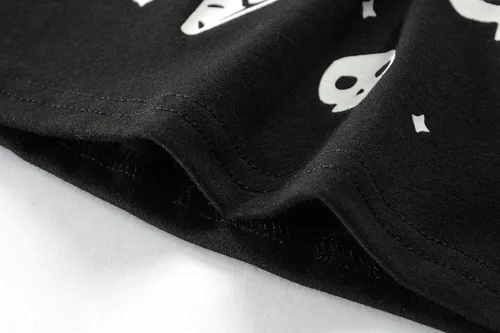 Vista 5 de Little Hand Pijamas de esqueleto para niños pequeños, pijamas que brillan en la oscuridad, conjuntos de pantalones para niños